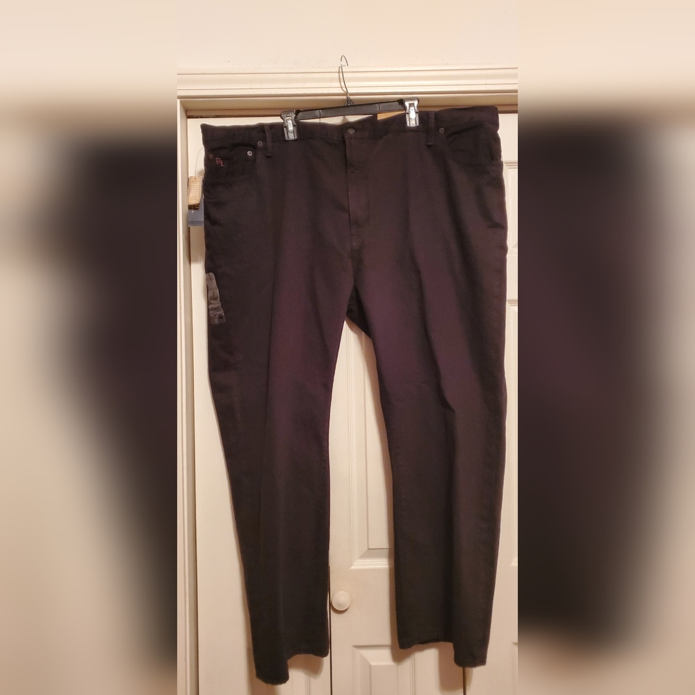 Ralph Lauren Polo Jeans Men Size 50 Black New Big And Tall